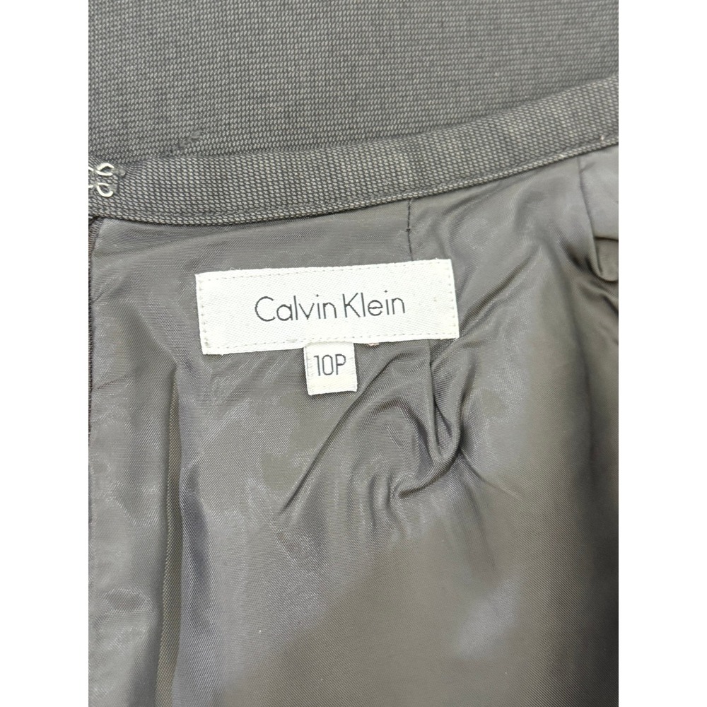Calvin Klein Black Pencil Skirt Womens Petite 10P Career Office Professional - Picture 6 of 8